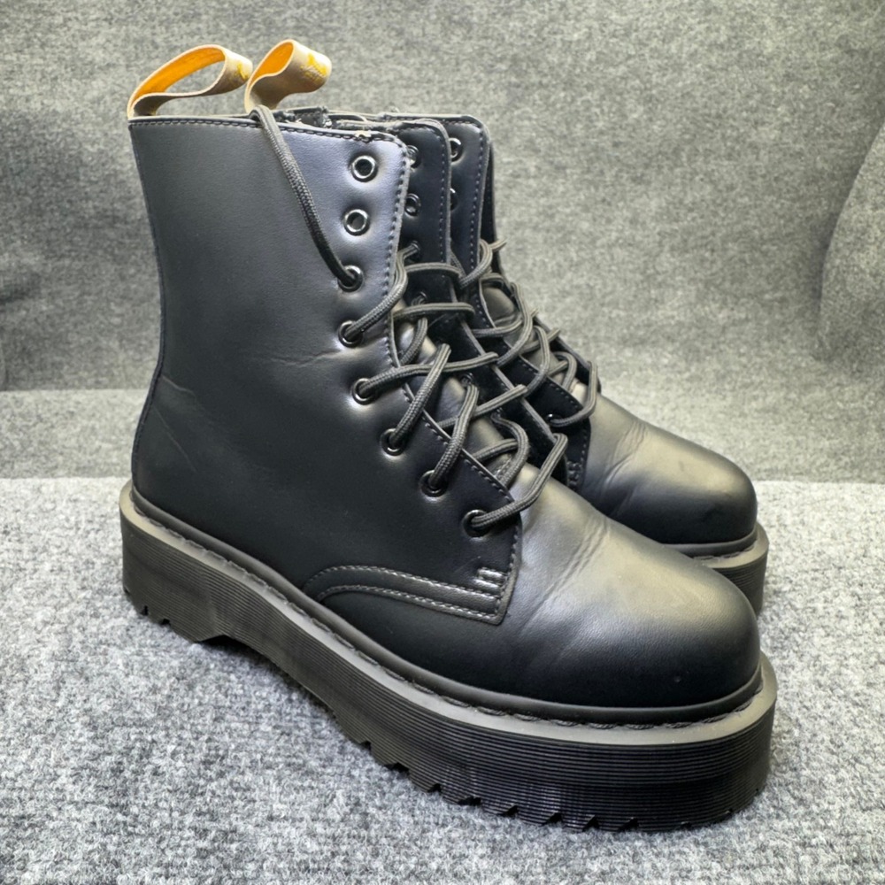 Dr. Martens V Jadon II Mono Mens 9 Womens 10 Black Vegan Platform Boots Goth